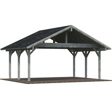 Doppelcarport Palmako Robert 20,6 m² 635 x 510 cm tauchgrundiert grau-thumb-0 Doppelcarport Palmako Robert 20,6 m² 635 x 510 cm tauchgrundiert grau-thumb-0