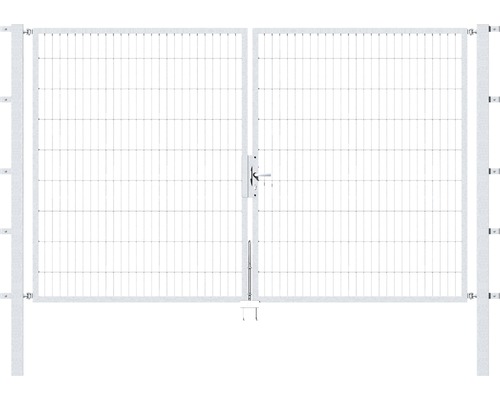 Stabgitter-Doppeltor ALBERTS Flexo Typ 6/5/6 300 x 180 cm inkl. Pfosten 8 x 8 cm feuerverzinkt