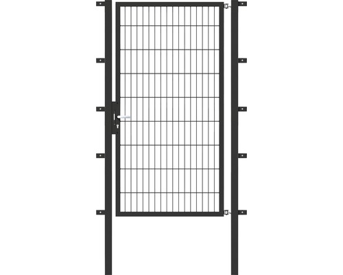 Stabgitter-Einzeltor ALBERTS Flexo Typ 6/5/6 100 x 180 cm inkl. Pfosten 6 x 6 cm anthrazit