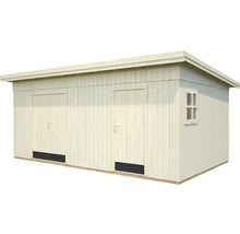 Gartenhaus Palmako Kalle 16,9 m² inkl. Fußboden und Trittschutz 561 x 330 cm natur-thumb-1 Gartenhaus Palmako Kalle 16,9 m² inkl. Fußboden und Trittschutz 561 x 330 cm natur-thumb-1
