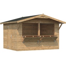 Marktstand Palmako Stella 8,2 m² 259 x 323 cm tauchgrundiert braun-thumb-1 Marktstand Palmako Stella 8,2 m² 259 x 323 cm tauchgrundiert braun-thumb-1