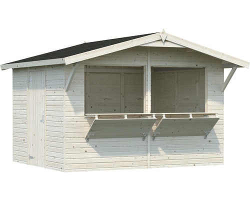 Holz Gartenhaus mit Verkaufsluke und Tür