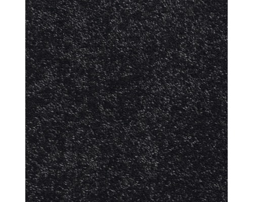 Teppichboden Kräuselvelours Rhea schwarz 400 cm breit (Meterware)