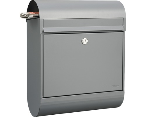Briefkasten aus Stahl mit Schloss und Zeitungsfach