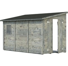 Gartenhaus Palmako Mia 5,2 m² inkl. Fußboden 332 x 165 cm tauchgrundiert grau-thumb-1 Gartenhaus Palmako Mia 5,2 m² inkl. Fußboden 332 x 165 cm tauchgrundiert grau-thumb-1
