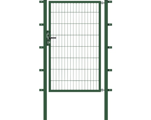 Stabgitter-Einzeltor ALBERTS Flexo Typ 6/5/6 100 x 80 cm inkl. Pfosten 6 x 6 cm grün