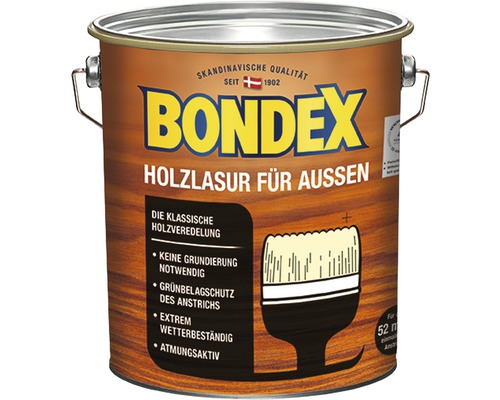 Holzschutz-Lasur Bondex farblos 4 l