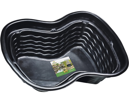 PE-Fertigteich 224 x 150 x 70 cm, 1000 L Schwarzer Teich aus Kunststoff