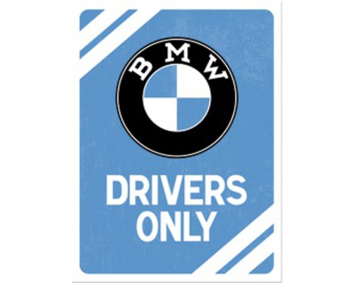 Dekomagnet BMW Drivers Only 6x8 cm