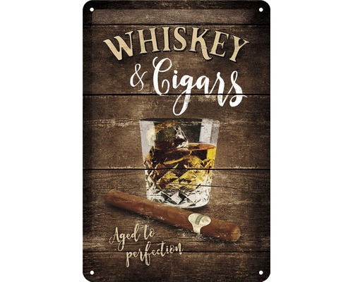 Blechschild Whiskey 20x30 cm