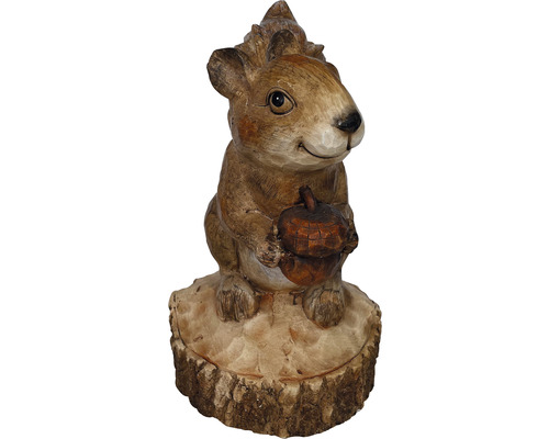 Onwomania Eichhörnchen-Figur Aus Polyresin – Realistische Tier-Dekofigur, 6 Cm, Braun