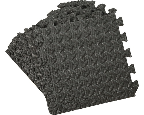 Puzzlematten 12-tlg. 32x32 cm schwarz Puzzlematten 12-tlg. 32x32 cm schwarz