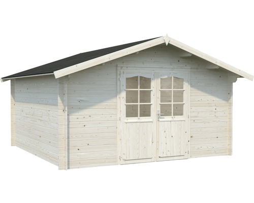 Gartenhaus aus Holz mit Doppeltür und Dach