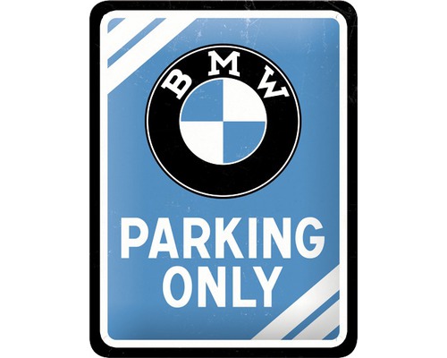 Blechschild BMW Parking Only 15x20 cm