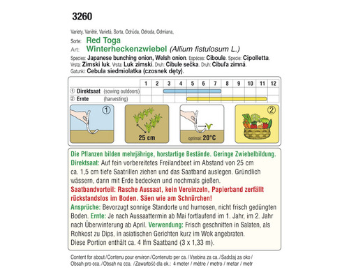 Informationen zum Anbau von Winterheckenzwiebeln