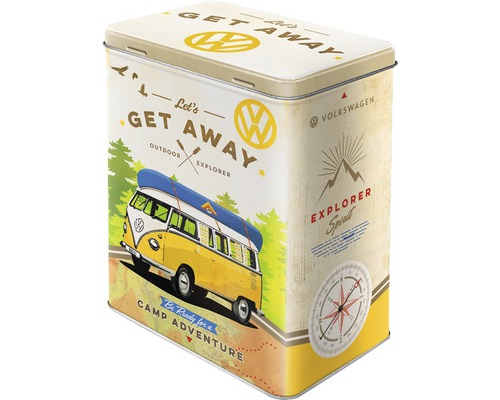 Metallbox mit Volkswagen Camping Design
