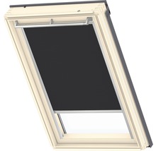 VELUX Verdunkelungsrollo uni schwarz manuell Rahmen aluminium DKL U04 3009S