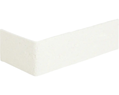 Eck-Verblendstein Elabrick Alaska 24x5,2 cm weiß Winkelriemchen aus Keramik
