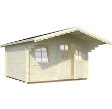 Gartenhaus Palmako Sally 12,3 m² inkl. Fußboden und Vordach 360 x 360 cm natur-thumb-1 Gartenhaus Palmako Sally 12,3 m² inkl. Fußboden und Vordach 360 x 360 cm natur-thumb-1
