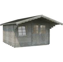 Holzgartenhaus mit Fenster und Doppeltür