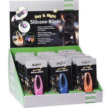 Aufsteller mit Karlie Day and Night Silikon-Blinklichtern für Hunde