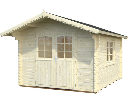 Gartenhaus aus Holz mit Doppeltür und Fenster
