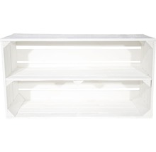 Vintage Obstkiste weiß 74,5x40,5x31 cm 2er-Set