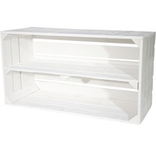 Vintage Obstkiste weiß 74,5x40,5x31 cm 2er-Set