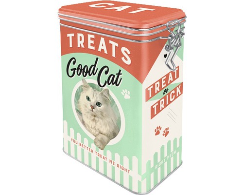 Dose zur Aufbewahrung von Katzensnacks mit Katzenmotiv