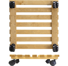 Pflanzenroller aus Holz mit Rollen