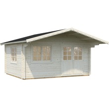 Holzgartenhaus mit Fenster und Doppeltür