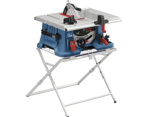 Tischkreissäge Bosch GTS 635-216 inkl. Sägeblatt 216x30 mm und Arbeitstisch GTA 560 Bosch Tischkreissäge auf einem Gestell