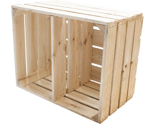 Holzkiste mit einem Fach