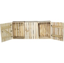 Vintage Holztruhe natur klein 50x40x30 cm 3er-Set