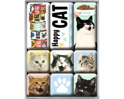 Magnet mit Katzenmotiven