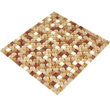 Quadratische Mosaikfliese aus Glas