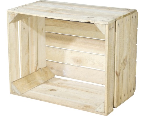 Obstkiste hell 50x40x30 cm 4er-Set