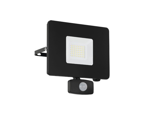 LED Strahler Eglo FAEDO 3, 31 W 5000 K tageslichtweiß IP 44 mit Bewegungssensor schwarz