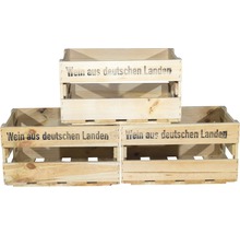 Weinkiste "Wein aus deutschen Landen" 46x30,5x24 cm 6er-Set