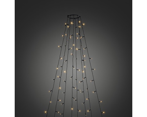 LED Baummantel mit Ring Ø 11 cm Konstsmide App außen 240er bernstein inkl. Timerfunktion Ring Lichtervorhang mit mehreren Lichtsträngen