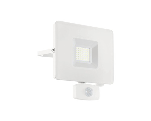 LED Strahler Eglo FAEDO 3, 31 W 5000 K tageslichtweiß IP 44 mit Bewegungssensor weiß (33158)