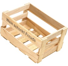Weinkiste "Wein schenkt Freude" 46x30,5x24 cm 6er-Set
