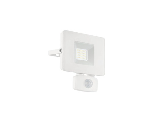 LED Strahler Eglo FAEDO 3, 21 W 5000 K tageslichtweiß IP 44 mit Bewegungssensor weiß LED-Außenstrahler mit Bewegungsmelder