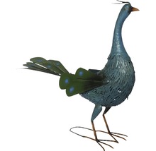 Pfau Gartenstecker aus Metall