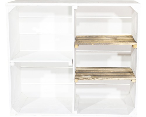 Holzschrank weiß 77x68x35 cm