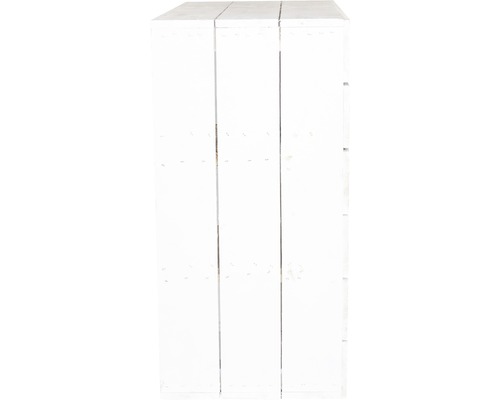 Drei weiße Holzpaneele für den Innenausbau