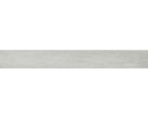 Feinsteinzeug Sockelfliese New Wood Grigio 7,5x62 cm grau Fliesenmuster in Holzoptik