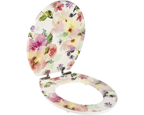 Toilettendeckel mit Blumenmuster