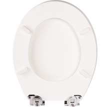 Toilettensitz mit Chromscharnieren