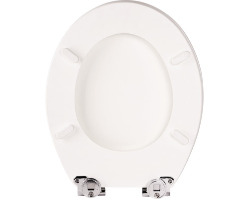 Toilettensitz mit Chromscharnieren